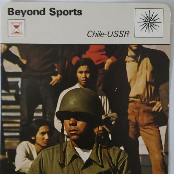 1977 SPORTSCASTER CARD BEYOND SPORTS CHILE-USSA "NYET" - Picture 1 of 4